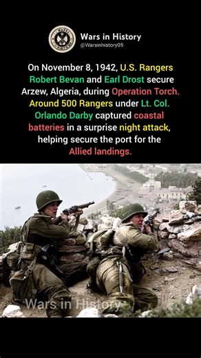 U.S. Rangers Capture Arzew | Operation Torch, 1942 🇺🇸 #ww2