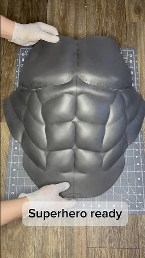 Make EVA foam chest & abs plates for cosplay! #EVAfoam #CosplayDIY #FoamCrafting #foamsmithing