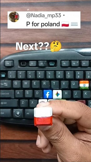 DIY Custom Keyboard Keycap: Poland Flag Edition 🇵🇱 | Art on Keyboard#DIY #KeyboardArt#Poland#Crafts
