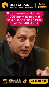 100€ par mois dès la naissance sur un PEA = 700 000€ à la retraite