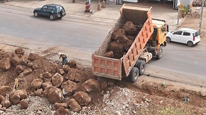 196K views · 451 reactions | OMG!!  Unexpected Dump Truck Close Call...