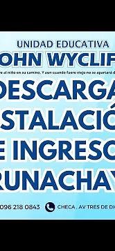 DESCARGA - INSTALACIÓN - E INGRESO - RUNACHAY