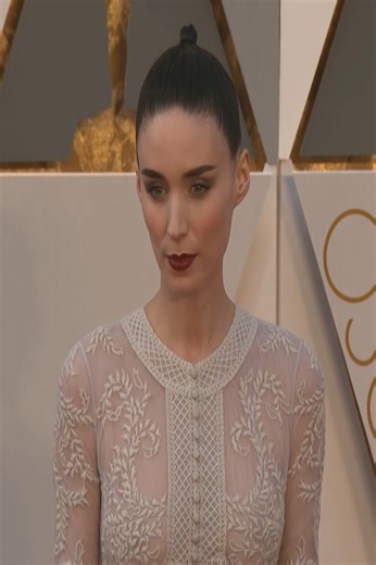 Rooney Mara stuns in an embroidered sheer gown at the Oscars