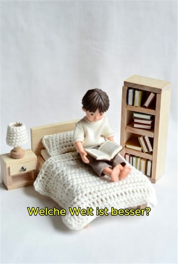 Mini-Häkeltraum: Der kleine Leser im kuscheligen Bett! 🧶📖😴✨