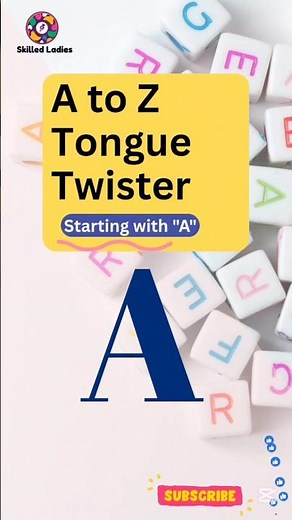 A to Z Tongue Twister Challenge – Letter A | English Accent Practice (British vs American) #shorts