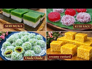 4 Kuih Tradisional Malaysia untuk Ramadan 🌙 | Mudah, Lembut & Berlemak (Vegetarian)