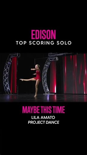 One of the top scoring solos from Edison knew it was her time! 👏