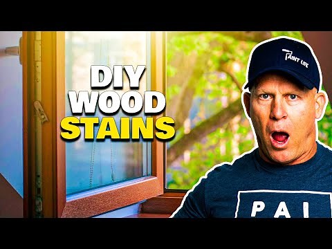 DIY Wood Stains. Staining & Clear Coating Interior Wood Trim. How to stain wood windows.