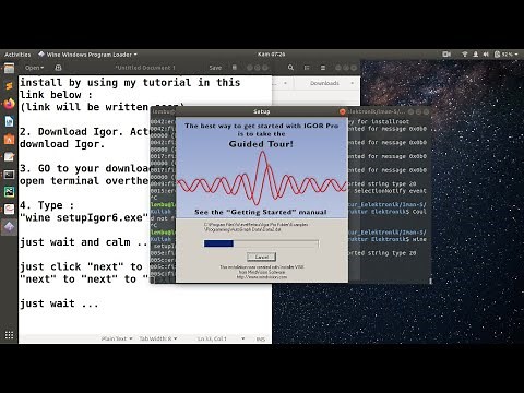 Install Igor Pro + Serial Key in Linux Ubuntu 18.04 LTS [WORKED]