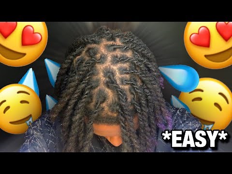 HOW TO TWO STRAND TWIST DREADS *EASY*