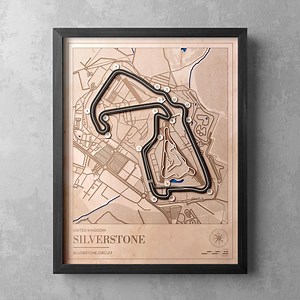SILVERSTONE Circuit Wooden Race Track Map – Custom Racing Wall Art – Motorsport Decor, Motorsport Fan Gift, Race Track, Personalised Gift - Etsy UK