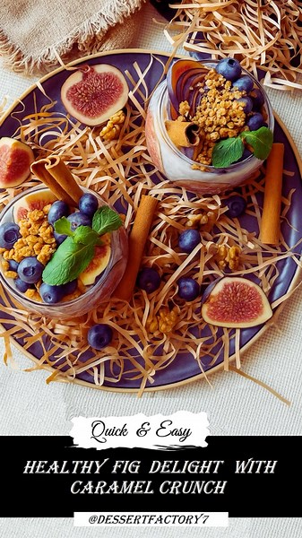 This Fig Chia Dessert With Caramel Crunch Will Surprise You!