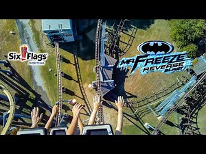 September 2021 Mr Freeze Reverse Blast Roller Coaster On Ride HD POV Six Flags Over Texas
