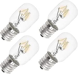 AMI PARTS 8206232A Bulb 40w 125v Microwave Light Bulbs Under Hood - Microwave Oven Light Bulb - E17 Fit for Whirlpool Microwave Light Bulb