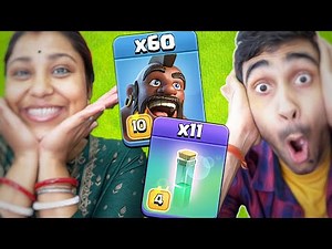 I'm Finished ! Coc Challenge With Wife! Clash of Clans..........