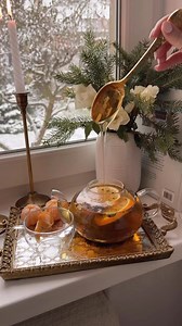 Snowflakes outside, candles aglow, and a mug of goodness in hand! 🕯️❄️ It's 'me-time' in winter wonderland mode! Cr. @alabasterfox #snowyvibes #wintermood #cozyscene #candlelight #teatime #snowfall #serenity #relaxationmode #wintercharm #cozyup #snowflakes #chillvibes #wintervibes #candlelitdreams #fruitytea #rihoas #inrihoas | Rihoas