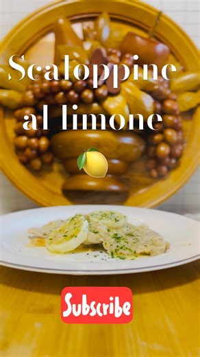 SCALOPPINE AL LIMONE 🍋 🇮🇹 ITALIAN RECIPE 🤫 #italiancooking #italianrecipes #cucinafacile #italy