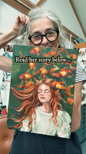 She Finally Told Me Who She Was - The Story… #oilpainting #creativeprocess #artistlife
