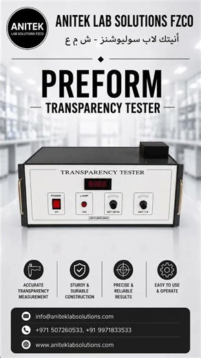 Preforms Testing Equipment