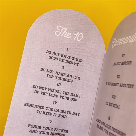 THE TEN COMMANDMENTS Bible Craft for Sunday School Lesson for Homeschool Bible Activity Kids Craft for Ministry of Jesus Pop up Craft - Etsy