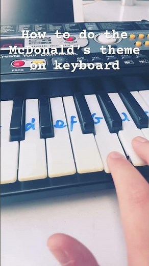 How to play the McDonald’s theme #fun#music