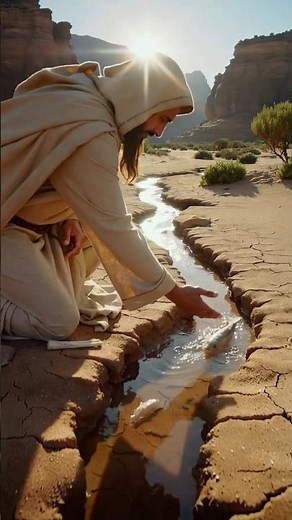 Where the River Flows, There Is Life 💧✨ | Ezekiel 47:9 | Healing Waters #bibleverse #jesus #shorts