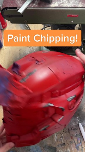 Weathering Process: Paint Chipping for Halo Armor Cosplay