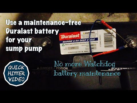 Dad Replaces Watchdog Sump Battery with Maintenance-Free Duralast