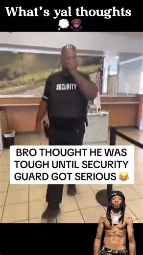 Tim Anderson on Instagram: "He tried to punk out the security guard… but it DID NOT go how he thought 😳🦹🏽‍♂️👀 Soon as the guard flashed out, everything changed — I ain’t even gonna spoil it, you gotta see this part 🤦🏽‍♂️ Was buddy testing the wrong one? Or did the guard go too far?? 🤔💭 What would YOU have done in this situation?? #viral #crazy #fight #fyp #trending Comment below ⬇️ @t_raw_badaz"