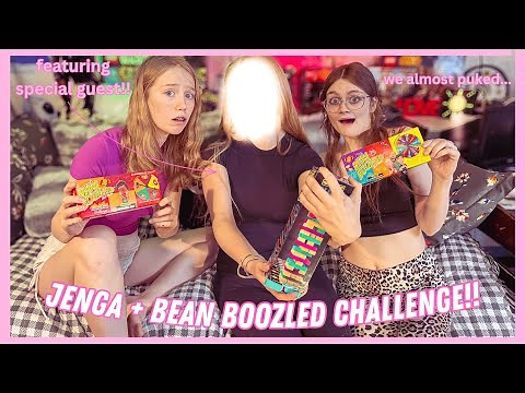 Jenga Challenge: Whoever loses gets Bean Boozled! Ft. Special Guest