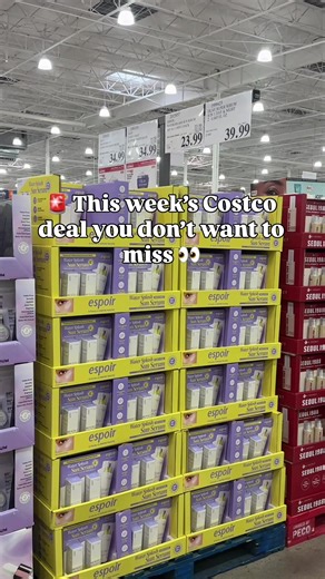 🚨 THIS WEEK’S COSTCO DEAL YOU DON’T WANT TO MISS 🚨✨The Espoir Water Splash Sun Serum is currently on SALE at Costco and the deal is actually insane 😳🔥 🧴 SPF 50 ✨ Lightweight serum texture ☁️ NO white cast 💦 Hyaluronic acid peptides caffeine AND you get ✨TWO✨ for just $23.99 in-store ($29.99 online) when just ONE is around $25 on Amazon 👀 It literally feels like skincare and gives my skin the prettiest glow ✨☀️ 🏃‍♀️ This is a LIMITED TIME Costco deal so don’t wait too long!! Find it at Co