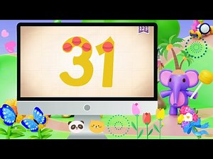 Endless Numbers Count 31 | App For Kids | Educational Video.