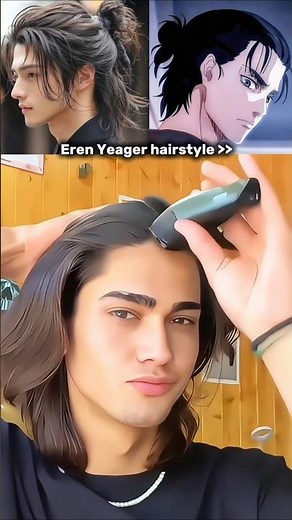Eren Yeager hairstyle part 2 #haircut #hairstyle #hair #haircare #trending #usa #unitedstates #fyp