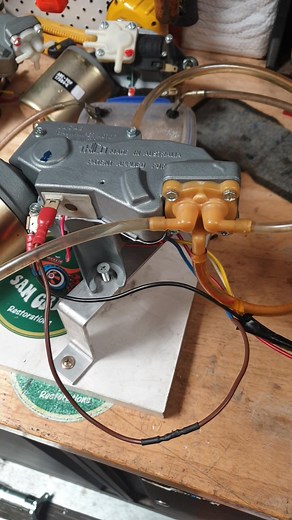 XW Lucas wiper motor with the reliability of an electric pump conversion. | Sam green restoration services