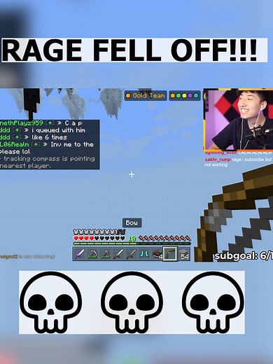 RageElixir FELL OFF in Minecraft!!! #Minecraft #RageElixir