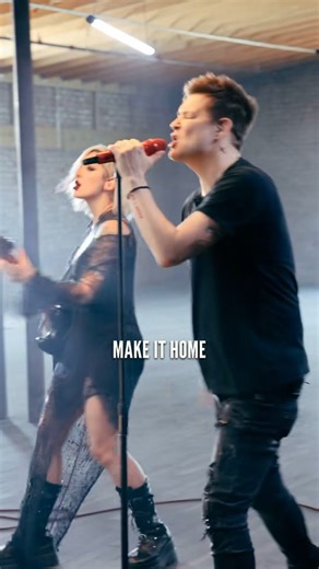 Brad on vocals and Addie on guitar? The world is upside down 🙃 Song: Hearts Turn to Stone | Halocene