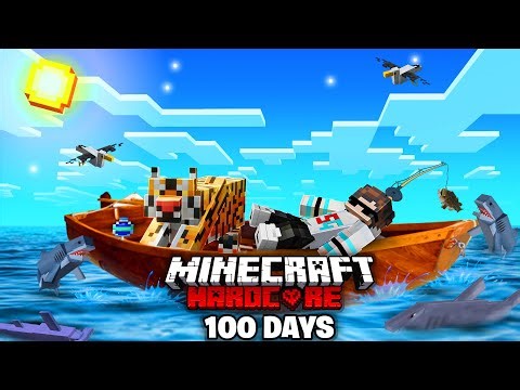 I Survived 100 Days with TIGER in Hardcore Minecraft !