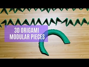 How to Fold Modular 3D Origami Pieces (With Cardstock Paper)