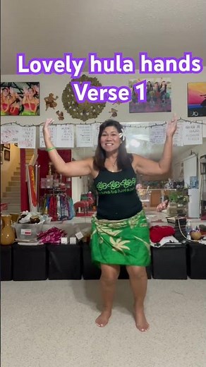 Learn how to hula : Lovely Hula Hands , Verse 1