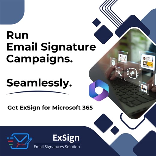 Run Email Signature Campaigns. Seamlessly! With ExSign for Microsoft 365, plan and schedule promotional banners that automatically appear — across all employee emails. ✔ Schedule banners with start and end dates ✔ Keep campaigns on-brand and on-time ✔ Manage everything from one dashboard Turn everyday emails into timely, branded messages — without the manual work. Learn More & Get a Free Trial: https://hostingcontroller.com/Email-Signature-Management/Overview-ExSign-For-Microsoft365.html #Micros