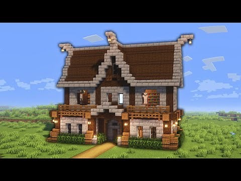 Minecraft mittelalterliches Haus bauen Tutorial 1.20 - Mittelalter Haus bauen in Minecraft