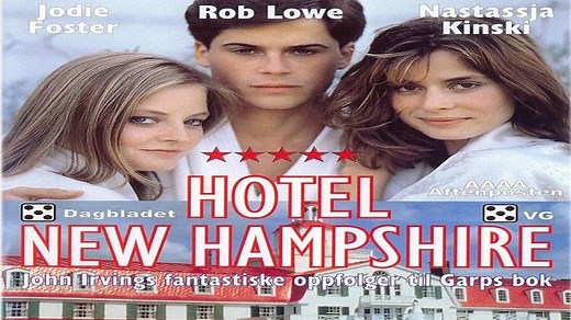 ASA 🎥📽🎬 Hotel New Hampshire (1984) a film directed by Tony Richardson with Jodie Foster, Rob Lowe, Beau Bridges, Nastassja Kinski, Paul McCrane
