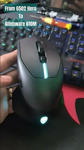 G502 HERO TO WIRELESS ALIENWARE 610M #alienware610m
