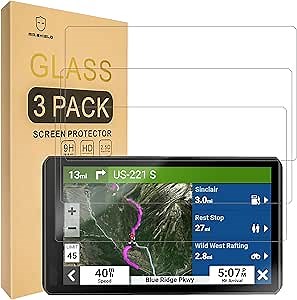 Mr.Shield Screen Protector compatible with Garmin Zumo XT2, Zauts MO XT2 6 Inch [Tempered Glass] [3-PACK] [Japan Glass with 9H Hardness]