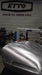 More Handcrafting BTS with Ian Davis of ETTO Motorcycles: “Showing how I replicate the exact detail of a Suzuki GS1000 base, in aluminium. I had a mould made of the original tank, then from that mould a solid male former of the base was produced. The tanks are made using 1050 aluminium in ‘O’ Temper (softest form) 1.5mm thick. As I shape the material it work hardens, creating a strong, lightweight tank that is ethanol proof. Proper traditional old school handcrafting.” Fabricator: www.ettomotorc