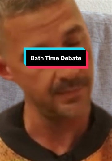 The classic bath time debate #fyp #parenting #toddler #dad #meme