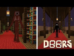 Minecraft PE Roblox 100 Doors Full Map Gameplay