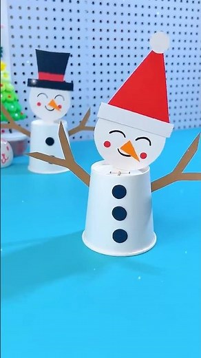 Very Simple Art And Craft | Christmas Is Coming Soon, Make A Fun Snowman In 30 Seconds