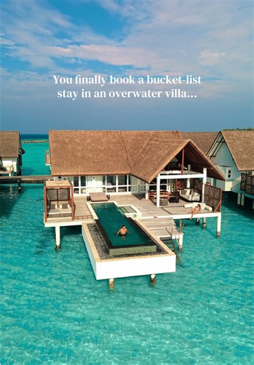 You finally book a bucket-list stay in an overwater villa 💦🌴 #Maldives