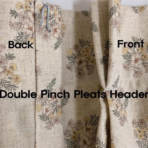 Dusty Indigo Natural Beige Gingham Linen Curtain Custom Drapery Panels - Etsy
